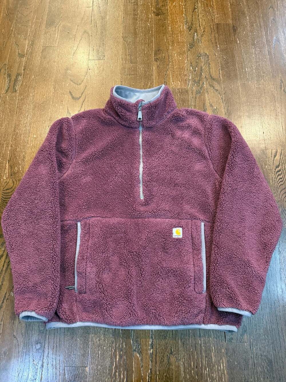 Carhartt OJ6470-W Loose Fit Sherpa Fleece 1/4 Zip Pullover Size M (8-10)